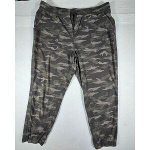 Athleta Camo Farallon Jogger Pants Grey Charcoal Camouflage Plus Size 22 535275
